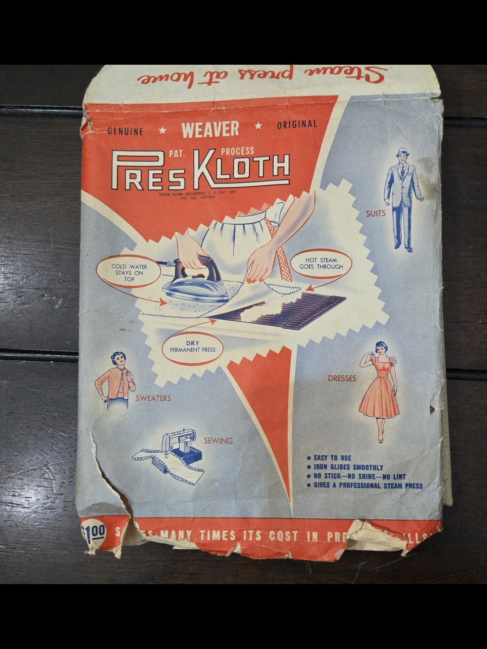 Vintage Weaver Pres Kloth